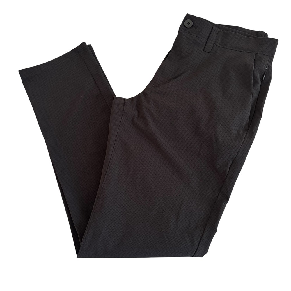FLX 32x29 (Tag 30x30) Black Urban Commuter Stretch Grid Tech Mens Pants